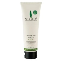 Sukin Hand and Nail Cream Cap 125ml with Hydrolyzed Soy Protein and Aloe Vera