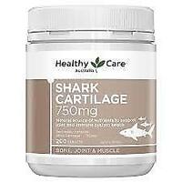 Healthy Care Shark Cartilage 750mg 200 Tablets Support Immune System Health