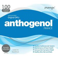 Anthogenol 100 Vegetarian Capsules Powerfu Antioxidant Healthy Skin Hair Nails