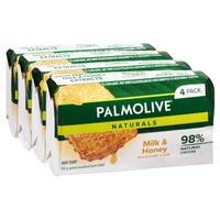 Palmolive Naturals Replenishing Bar Soap Milk & Honey 4 x 90g