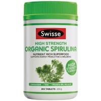 Swisse Organic Spirulina 1000mg 200 Tablets Green Superfood Antioxidant