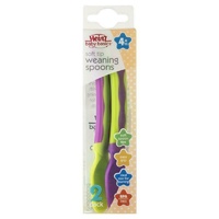 Heinz Baby Weaning Spoons 2 Pack Easy Grip Perfect for Feeding First Solids