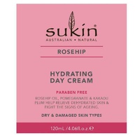 Sukin Rosehip Hydrating Day Cream 120ml Rosehip Oil Relieve Dehydrated Skin