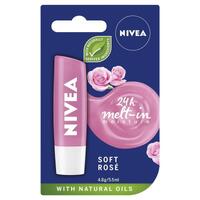 NIVEA Soft Rose Moisturising Lip Balm 4.8g