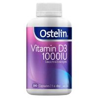 Ostelin Vitamin D3 1000IU Vitamin D 300 Capsules Promotes Calcium Absorption