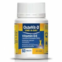 OsteVit-D Vitamin D3 60 Tablets 1000IU Enhance Calcium Absorption Bone Muscle