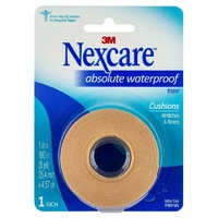 Nexcare Absolute Waterproof Tape 25.4mm x 4.57m Flexes and Stretches
