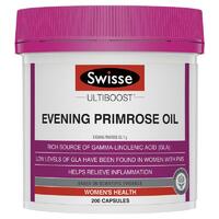 Swisse Ultiboost Evening Primrose Oil 200 Capsules Relieve Inflammation