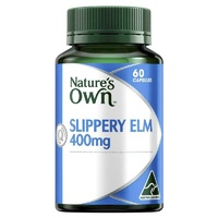 Nature's Own Slippery Elm 400mg 60 Capsules Western herbal medicine