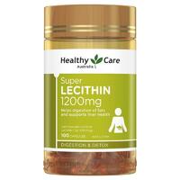 Healthy Care Super Lecithin 1200mg 100 Capsules Support Healthy Liver