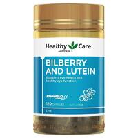 Healthy Care Bilberry & Lutein 120 Capsules Support Healthy Eye Function