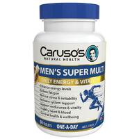 Carusos Natural Health Ultra Max Mens Super Multivitamin 60 Tablets Antioxidants