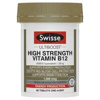 Swisse Vitamin B12 60 Tablets Support Energy production Red Blood Cell Formation