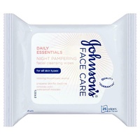 Johnson & Johnson Daily Essentials Night Pampering Facial 25 Cleansing Wipes