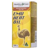 Healthy Care Emu Heat Oil 100mL Skin Moisturiser Massage Oil Refreshing