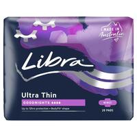 Libra Goodnights Pads Ultra Thin 20