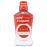 Colgate Optic White Teeth Whitening Mouthwash with Optic Brightener 500mL