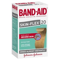 Band-Aid Skin-Flex Regular Strips 20 Pack Ultra-Flex Material Breathable