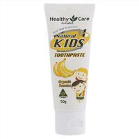 Healthy Care Natural Kids Toothpaste Organic Banana Flavour 50g Fluoride Free