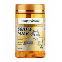 Healthy Care Goat Milk Vanilla Flavour Chewable 300 Tablets Source of Calcium