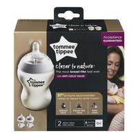 Tommee Tippee Closer to Nature Baby Bottles, 260ml, Pack of 2