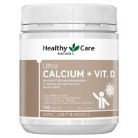 Healthy Care Ultra Calcium Plus Vitamin D 150 Tablets Assist Calcium Absorption