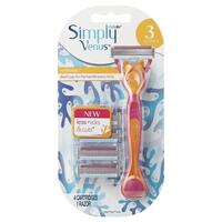 Gillette Simply Venus Hybrid Razor 4Up