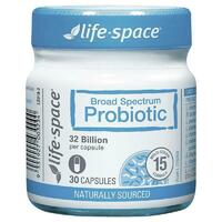 Life Space Broad Spectrum Probiotic 30 Capsules Support Digestive Health