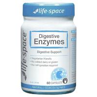 Life Space Digestive Enzymes 60 Capsules Support Healthy Digestive System