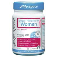 Life Space Urogen Probiotic For Women 60 Capsules Support Urinary Tract Health