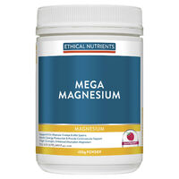 Ethical Nutrients Mega Magnesium Powder Raspberry 450g Support Muscles