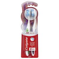 Colgate 360 Optic White Platinum Toothbrush Soft Value 2-Pack