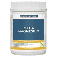 Ethical Nutrients Mega Magnesium Powder Citrus 450g Support Muscles