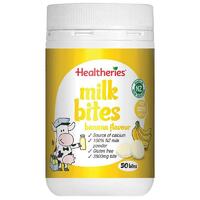 Healtheries Milk Bites Banana 50 Bites 190g Source of Calcium Gluten Free