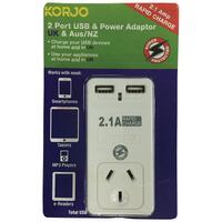 Korjo USB and Power Adaptor Home and UK