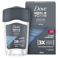Dove Men+Care Clinical Protection Antiperspirant Deodorant Clean Comfort 45ml