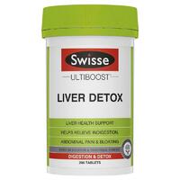 Swisse Ultiboost Liver Detox 200 Tablets Relieve Indigestion Bloating