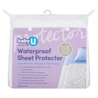 Baby U Waterproof Sheet Protector Absorbent Top Layer Machine Washable