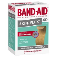 Band-Aid Skin-Flex Regular Adhesive Strips 40 Pack Lightweight Cross-Fibres