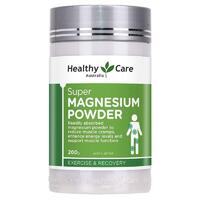 Healthy Care Super Magnesium Raspberry Powder 200g Reduce Muscle Cramp