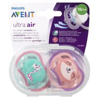 Avent Ultra Air Soother 18+ Months 2 Pack Orthodontic Extra Firm Nipple