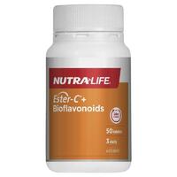Nutra-Life Ester C + Bioflavonoids 50 Tablets Support Immune System