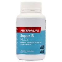 Nutra-Life Super B Plus 60 Capsules Support Healthy Nervous System Function