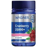 Wagner Cranberry 25000+ 90 Capsules Support Urinary Tract Health Antioxidants
