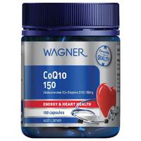 Wagner Coq10 150mg 100 Capsules Maintain Cardiovascular System Health