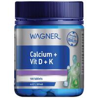 Wagner Calcium + Vitamin D + K 100 Tablets