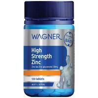Wagner High Strength Zinc 120 Tablets Maitain Healthy Immune Function