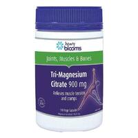 Henry Blooms Tri-Magnesium Citrate 900mg 150 Capsules Relieve Muscle Cramp
