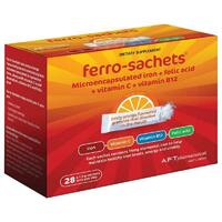 Ferro Sachet 28 x 1.5g Sachets Vitamin C Folic Acid Vitamin B12 Iron
