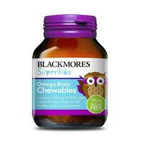 Blackmores Superkids Omega Brain 50 Chewables Support Kids Healthy Brain Eye